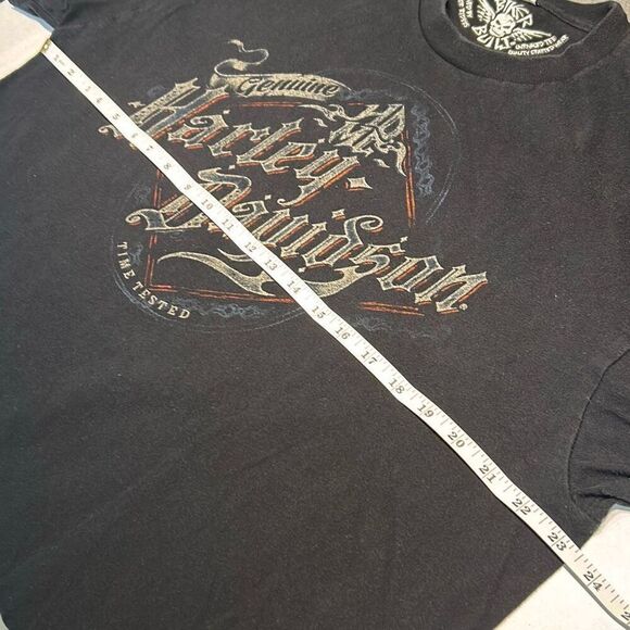 Harley Davidson Waco Texas T-Shirt Black Come and Take It Adam Smith’s Time Test - Picture 7 of 9